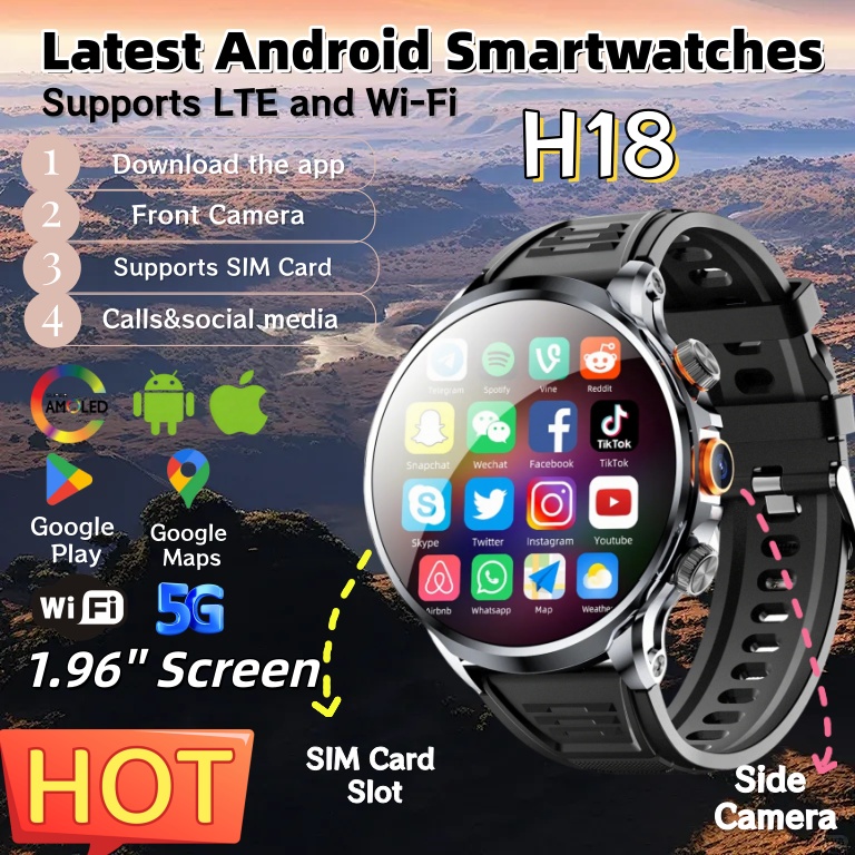 Seaweed Snack - NOVO Relógio Inteligente Android H18 4G