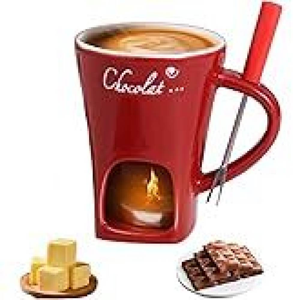 Chocolate Snack - Caneca de cerâmica para fondue de