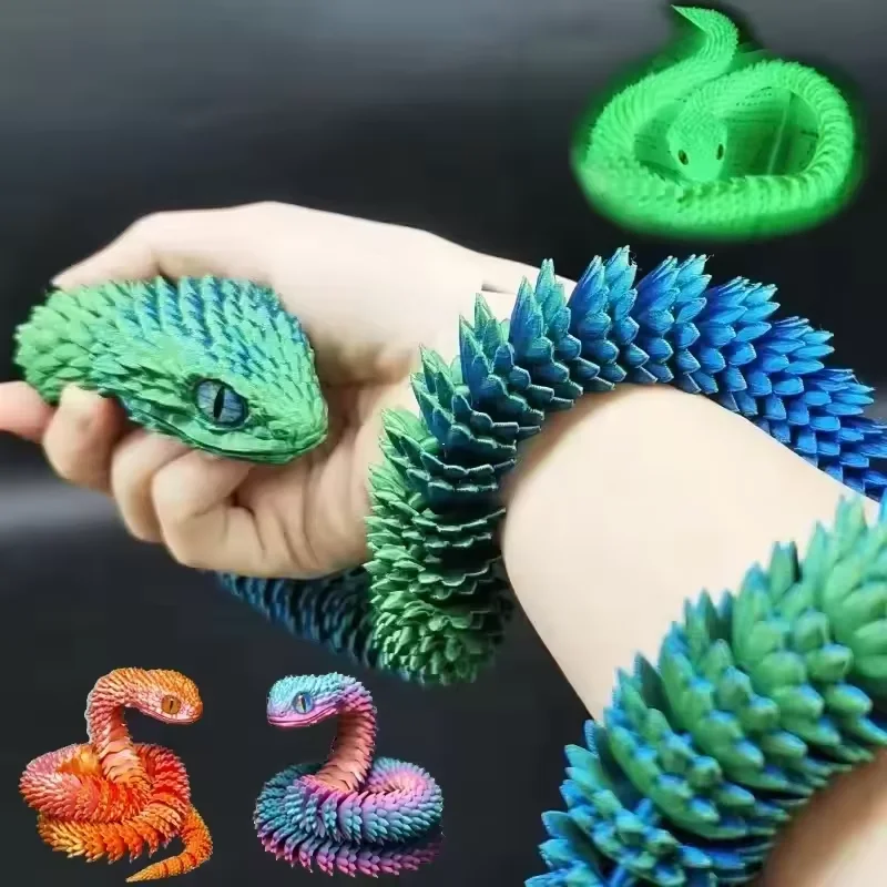 Gummy Candy - 3d impresso cobra móvel conjunta brinquedo