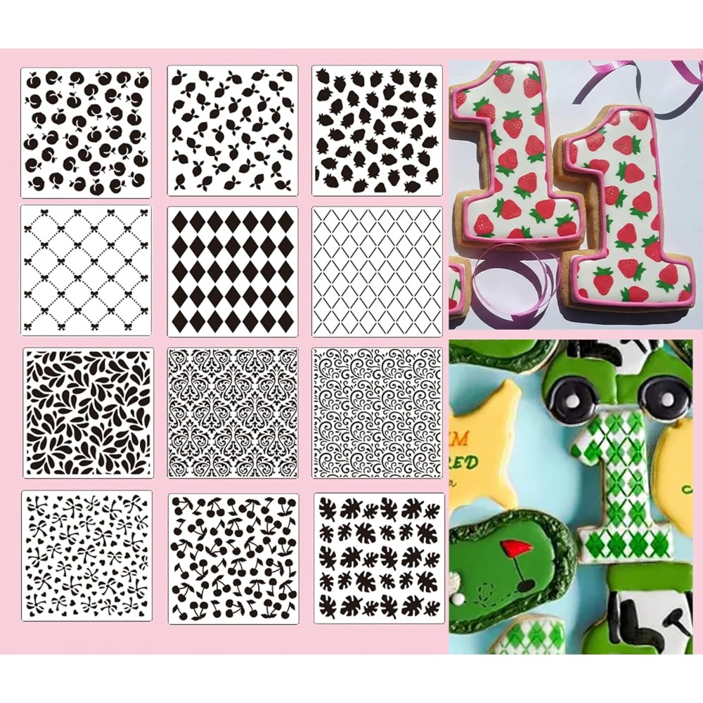 Conjunto de 12 Stencils para B - Cookies Pack avaliação e preço