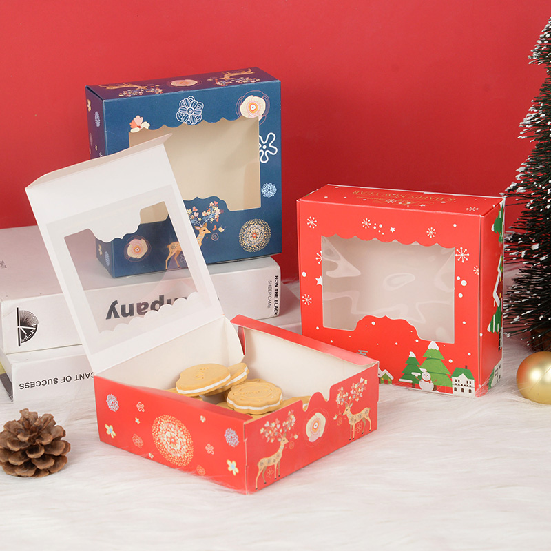 Caixa De Biscoito De Natal Com - Chocolate Snack avaliação e preço