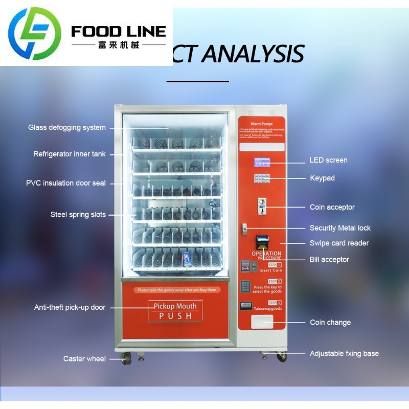 Máquina de Venda Automática Pe - Food Snacks Drinks avaliação e preço