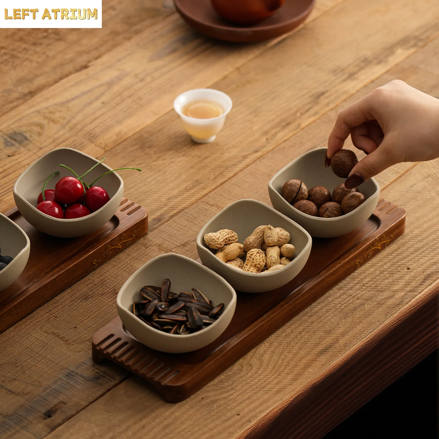 Prato de petiscos, prato de fr - Dried Fruit avaliação e preço