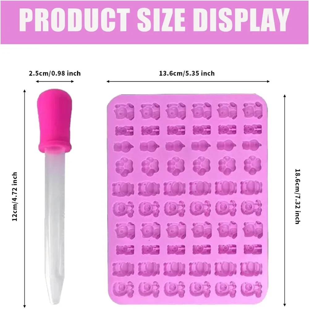 Molde de Silicone Antiaderente - Gummy Candy avaliação e preço