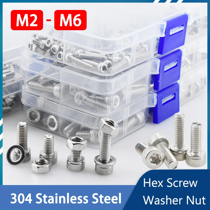 M2 m3 m4 m5 m6 304 aço inoxidá - Nuts Mix avaliação e preço