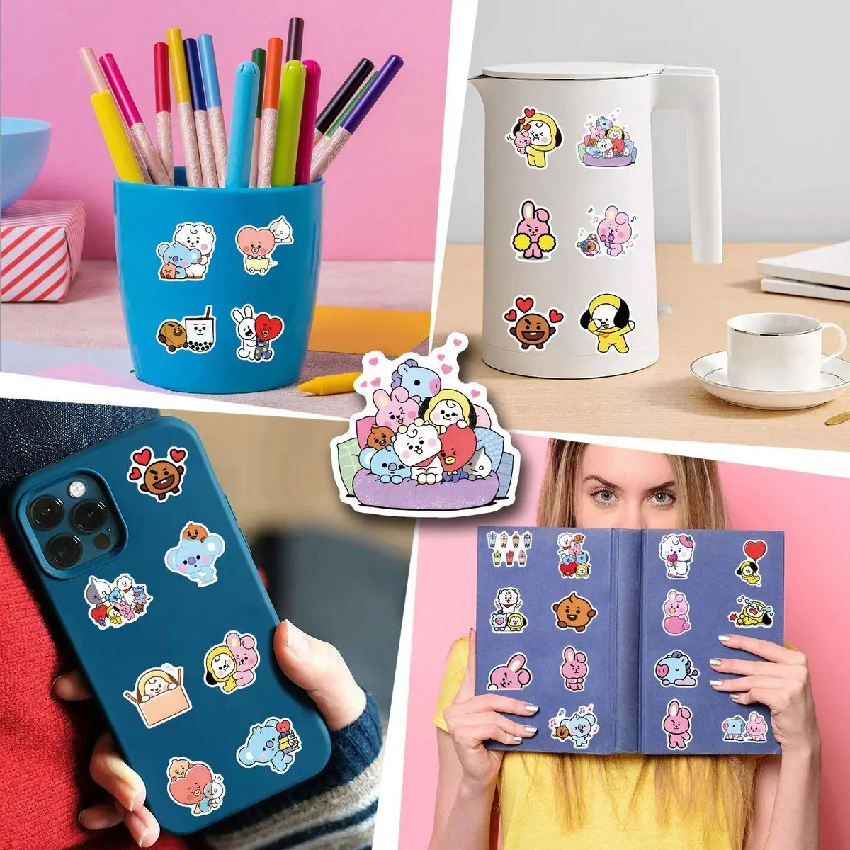 55/110 Peças Adesivos BT21 Chi - Cookies Pack avaliação e preço